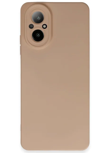 Uray store Realme 12 Lite Kılıf Nano içi Kadife Silikon - Pudra