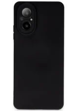 Uray store Realme 12 Lite Kılıf Nano içi Kadife Silikon - Siyah