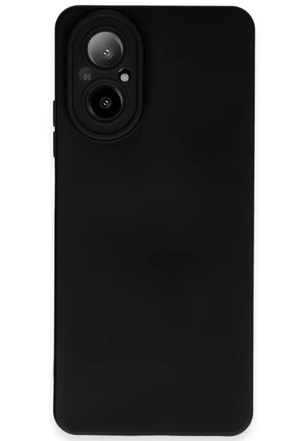 Uray store Realme 12 Lite Kılıf Nano içi Kadife Silikon - Siyah