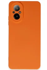 Uray store Realme 12 Lite Kılıf Nano içi Kadife Silikon - Turuncu