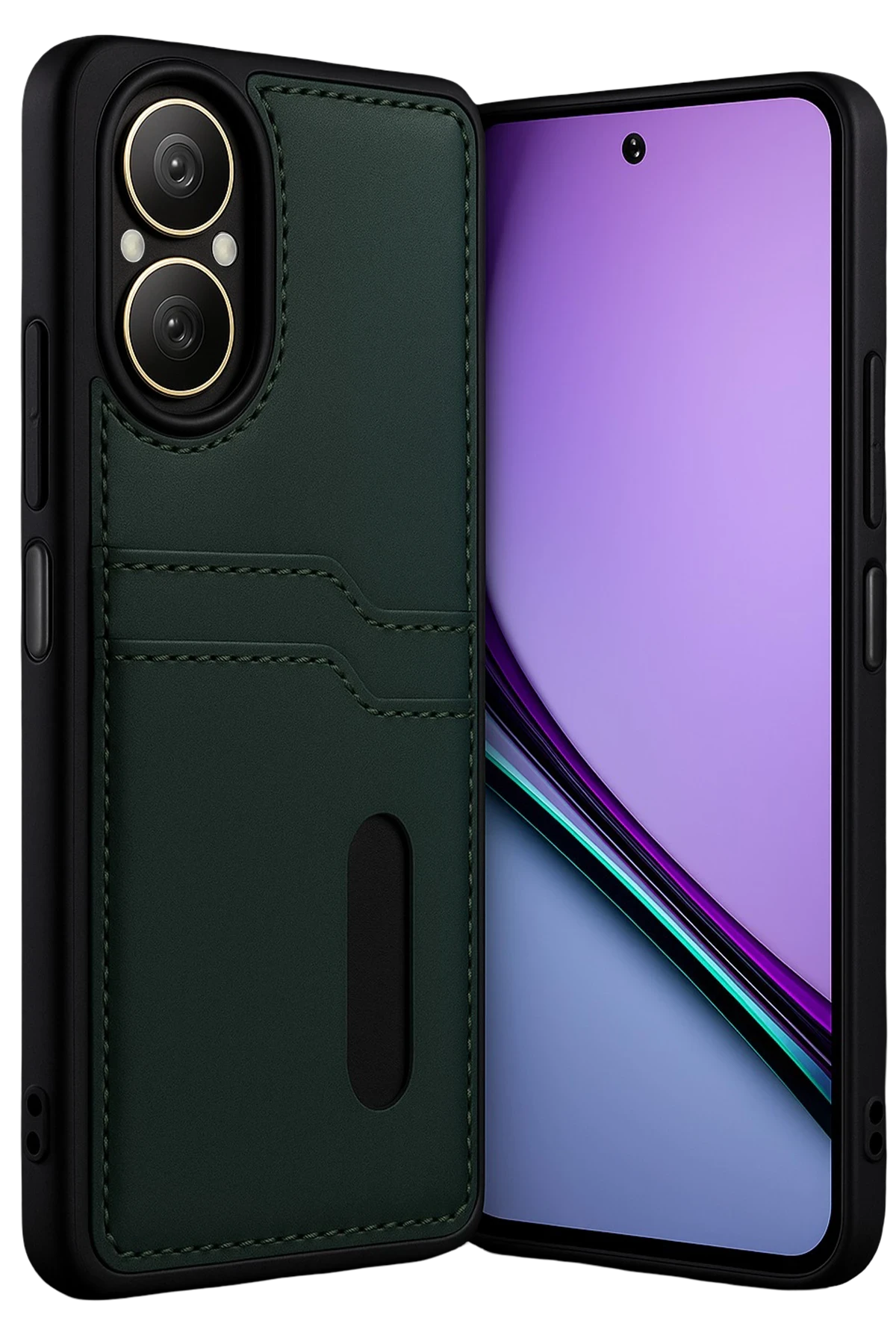 newface-realme-12-lite-kilif-sara-kartvizitli-deri-kilif-koyu-yesil-default Uray store Realme 12 Lite Kılıf Sara Kartvizitli Deri Kılıf - Koyu Yeşil - Görsel 1