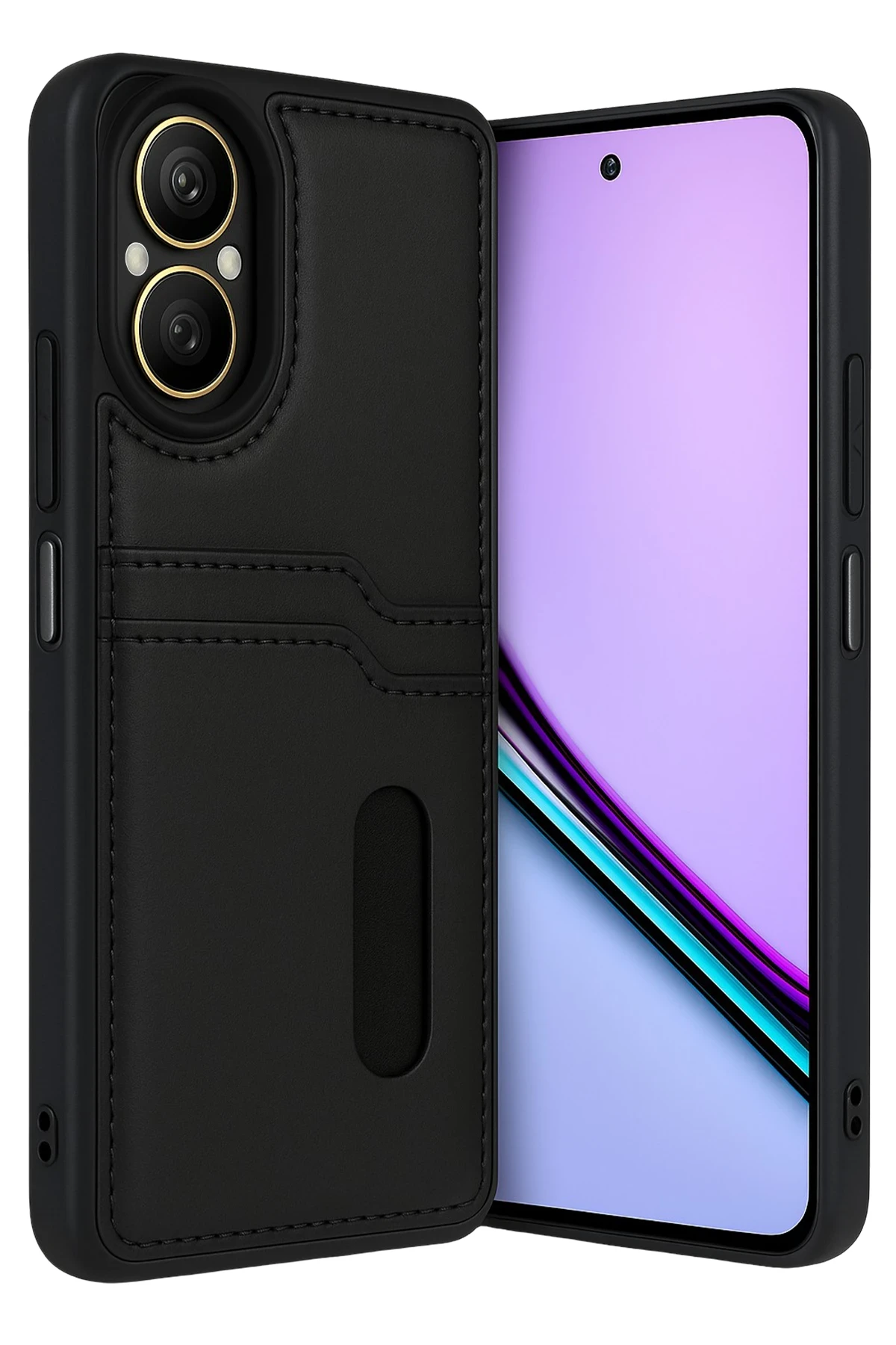 newface-realme-12-lite-kilif-sara-kartvizitli-deri-kilif-siyah-default Uray store Realme 12 Lite Kılıf Sara Kartvizitli Deri Kılıf - Siyah - Görsel 1