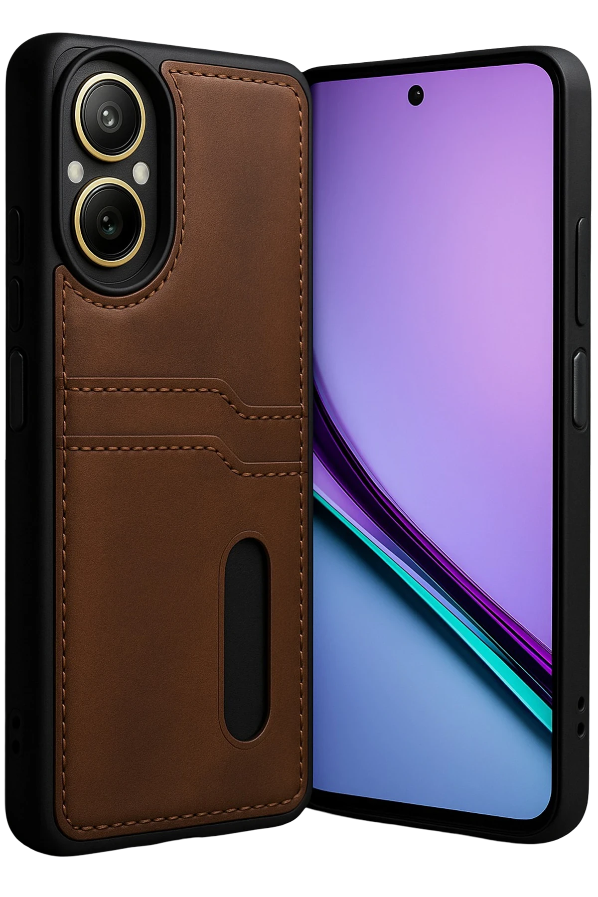 newface-realme-12-lite-kilif-sara-kartvizitli-deri-kilif-taba-default Uray store Realme 12 Lite Kılıf Sara Kartvizitli Deri Kılıf - Taba - Görsel 1