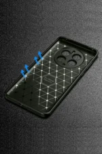 Uray store Realme 12 Pro Plus Kılıf Auto Focus Karbon Kapak - Gri - Görsel 2