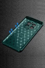 Uray store Realme 12 Pro Plus Kılıf Auto Focus Karbon Kapak - Koyu Yeşil - Görsel 2