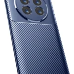 Uray store Realme 12 Pro Plus Kılıf Auto Focus Karbon Kapak - Lacivert