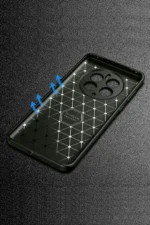 Uray store Realme 12 Pro Plus Kılıf Auto Focus Karbon Kapak - Siyah - Görsel 2