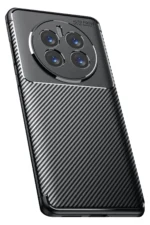 Uray store Realme 12 Pro Plus Kılıf Auto Focus Karbon Kapak - Siyah