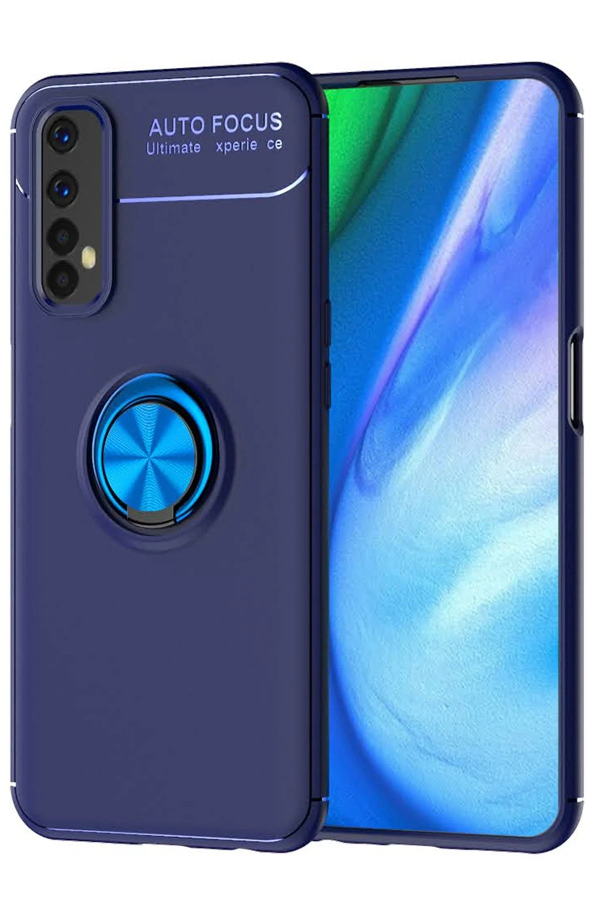newface-realme-7-kilif-range-yuzuklu-silikon-mavi-default Uray store Realme 7 Kılıf Range Yüzüklü Silikon - Mavi - Görsel 1