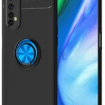 Uray store Realme 7 Kılıf Range Yüzüklü Silikon - Siyah-Mavi