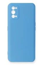 Uray store Realme 7 Pro Kılıf Nano içi Kadife Silikon - Mavi