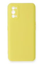 Uray store Realme 7 Pro Kılıf Nano içi Kadife Silikon - Sarı