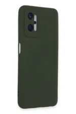 Uray store Realme 9i 4G Kılıf Nano içi Kadife Silikon - Koyu Yeşil - Görsel 2