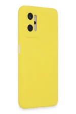 Uray store Realme 9i 4G Kılıf Nano içi Kadife Silikon - Sarı - Görsel 2