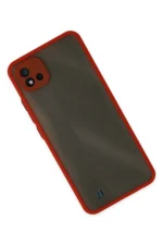Uray store Realme C11 2021 Kılıf Montreal Silikon Kapak - Kırmızı - Görsel 2