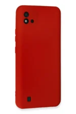 Uray store Realme C11 2021 Kılıf Nano içi Kadife Silikon - Kırmızı - Görsel 3