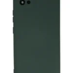 Uray store Realme C11 2021 Kılıf Nano içi Kadife Silikon - Koyu Yeşil
