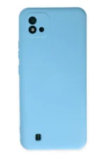 Uray store Realme C11 2021 Kılıf Nano içi Kadife Silikon - Mavi