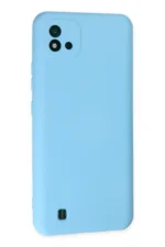 Uray store Realme C11 2021 Kılıf Nano içi Kadife Silikon - Mavi - Görsel 3