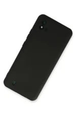 Uray store Realme C11 2021 Kılıf Nano içi Kadife Silikon - Siyah - Görsel 2