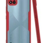 Uray store Realme C11 2021 Kılıf Platin Silikon - Kırmızı