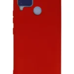 Uray store Realme C15 Kılıf Nano içi Kadife Silikon - Kırmızı
