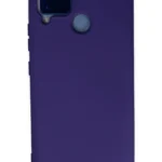 Uray store Realme C15 Kılıf Nano içi Kadife Silikon - Mor