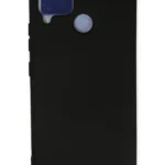 Uray store Realme C15 Kılıf Nano içi Kadife Silikon - Siyah