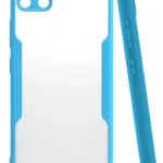 Uray store Realme C15 Kılıf Platin Silikon - Mavi