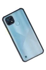 Uray store Realme C21 Kılıf Miami Şeffaf Silikon - Lacivert - Görsel 2