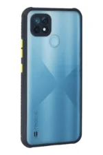 Uray store Realme C21 Kılıf Miami Şeffaf Silikon - Lacivert - Görsel 3