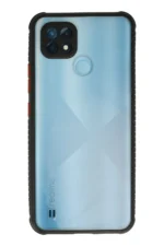 Uray store Realme C21 Kılıf Miami Şeffaf Silikon - Siyah