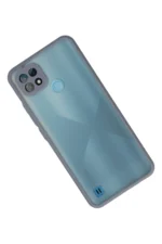 Uray store Realme C21 Kılıf Montreal Silikon Kapak - Gri - Görsel 2