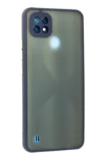 Uray store Realme C21 Kılıf Montreal Silikon Kapak - Lacivert - Görsel 3
