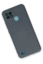 Uray store Realme C21 Kılıf Nano içi Kadife Silikon - Gri - Görsel 3