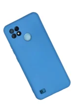 Uray store Realme C21 Kılıf Nano içi Kadife Silikon - Mavi - Görsel 2
