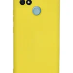 Uray store Realme C21 Kılıf Nano içi Kadife Silikon - Sarı