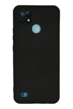 Uray store Realme C21 Kılıf Nano içi Kadife Silikon - Siyah