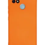 Uray store Realme C21 Kılıf Nano içi Kadife Silikon - Turuncu