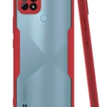 Uray store Realme C21 Kılıf Platin Silikon - Kırmızı