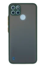 Uray store Realme C21Y Kılıf Montreal Silikon Kapak - Yeşil