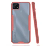 Uray store Realme C25 Kılıf Platin Silikon - Pembe