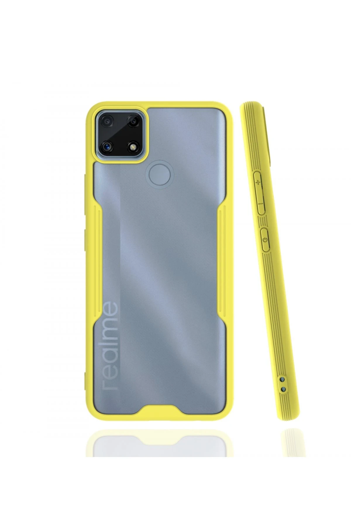 newface-realme-c25-kilif-platin-silikon-sari-default Uray store Realme C25 Kılıf Platin Silikon - Sarı - Görsel 1