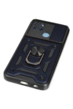 Uray store Realme C25Y Kılıf Pars Lens Yüzüklü Silikon - Lacivert - Görsel 5