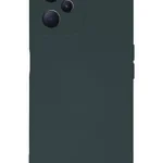 Uray store Realme C35 Kılıf Nano içi Kadife Silikon - Koyu Yeşil