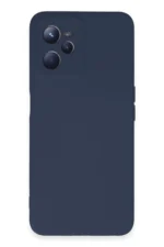 Uray store Realme C35 Kılıf Nano içi Kadife Silikon - Lacivert