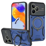 Uray store Realme C53 Kılıf Joy Lens Standlı Kapak - Lacivert