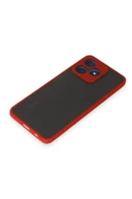 Uray store Realme C53 Kılıf Montreal Silikon Kapak - Kırmızı - Görsel 4