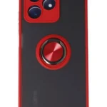 Uray store Realme C53 Kılıf Montreal Yüzüklü Silikon Kapak - Kırmızı