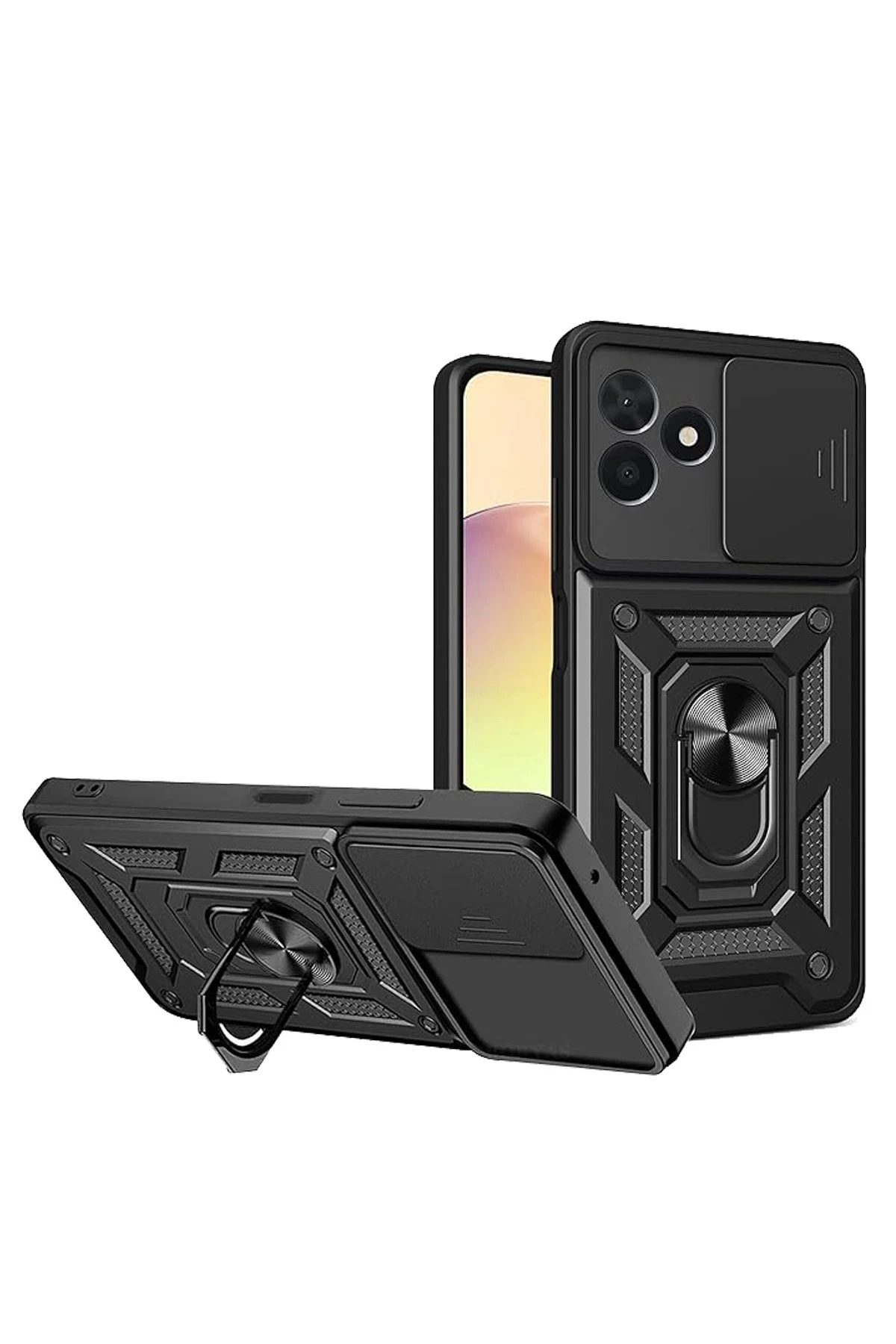 newface-realme-c53-kilif-pars-lens-yuzuklu-silikon-siyah-default Uray store Realme C53 Kılıf Pars Lens Yüzüklü Silikon - Siyah - Görsel 1